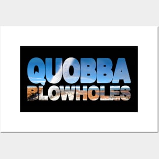 QUOBBA Blowholes - Western Australia Rainbow Posters and Art